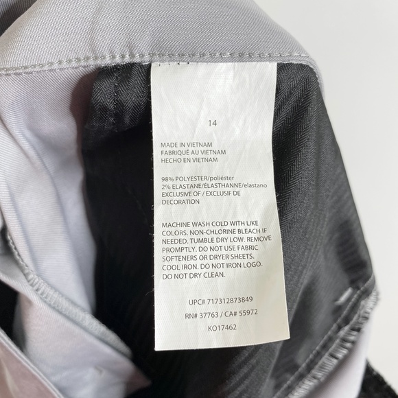 NWT Grand Slam Golf Shorts Gray Stretch Sz. 14 UPF 50 - Picture 9 of 9